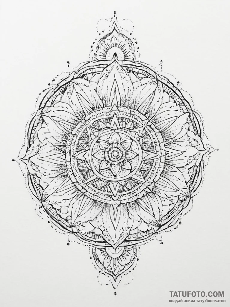 Tattoo sketch a subtle light source radiating... - эскиз тату (№1753712939_0, 28.07.2025 14:28) — Tatufoto.com