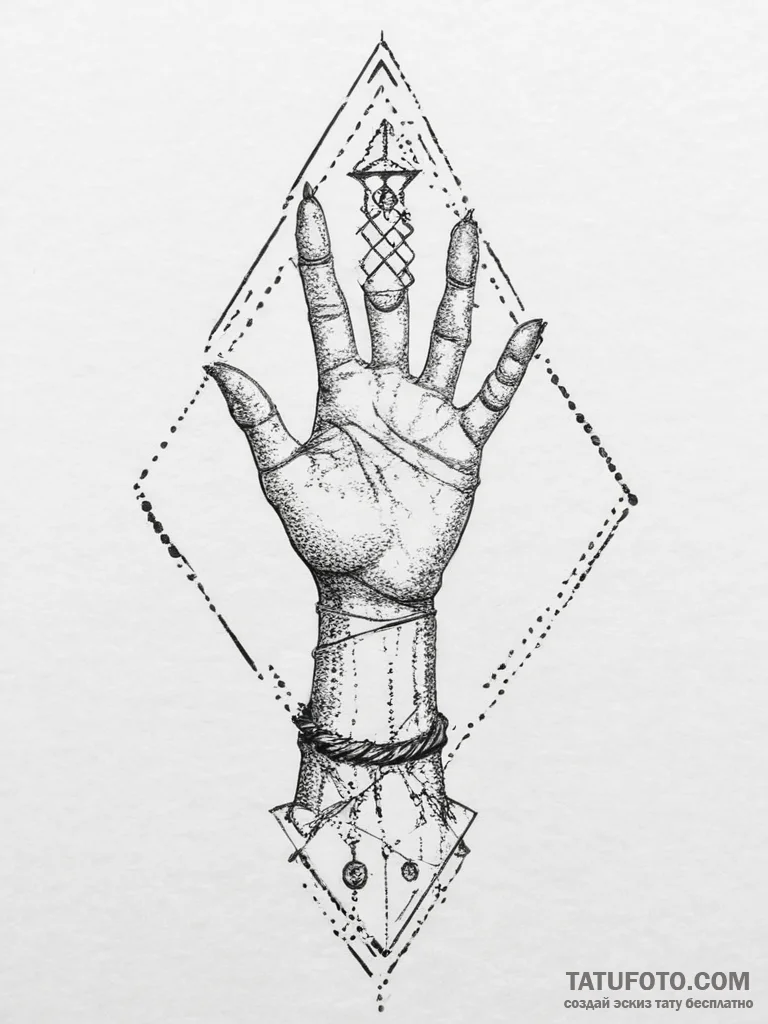 Puppeteer, concept art for tattoo, black and... - эскиз тату (№1753713325_0, 28.07.2025 14:35) — Tatufoto.com