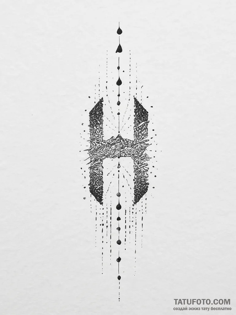 Tattoo sketch a small, hidden initial on the... - эскиз тату (№1753713716_0, 28.07.2025 14:41) — Tatufoto.com