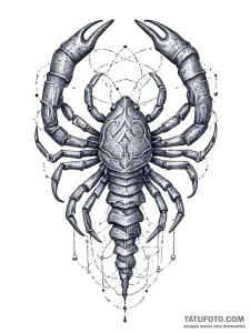 Tattoo design a scorpio scorpion, with pluto'... - эскиз тату (№1753713907_0, 28.07.2025 14:45) — Tatufoto.com