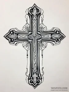 Orthodox cross, artistic tattoo sketch, new s… — эскиз тату (№1753715069_0, 28.07.2025 15:04) — Tatufoto.com
