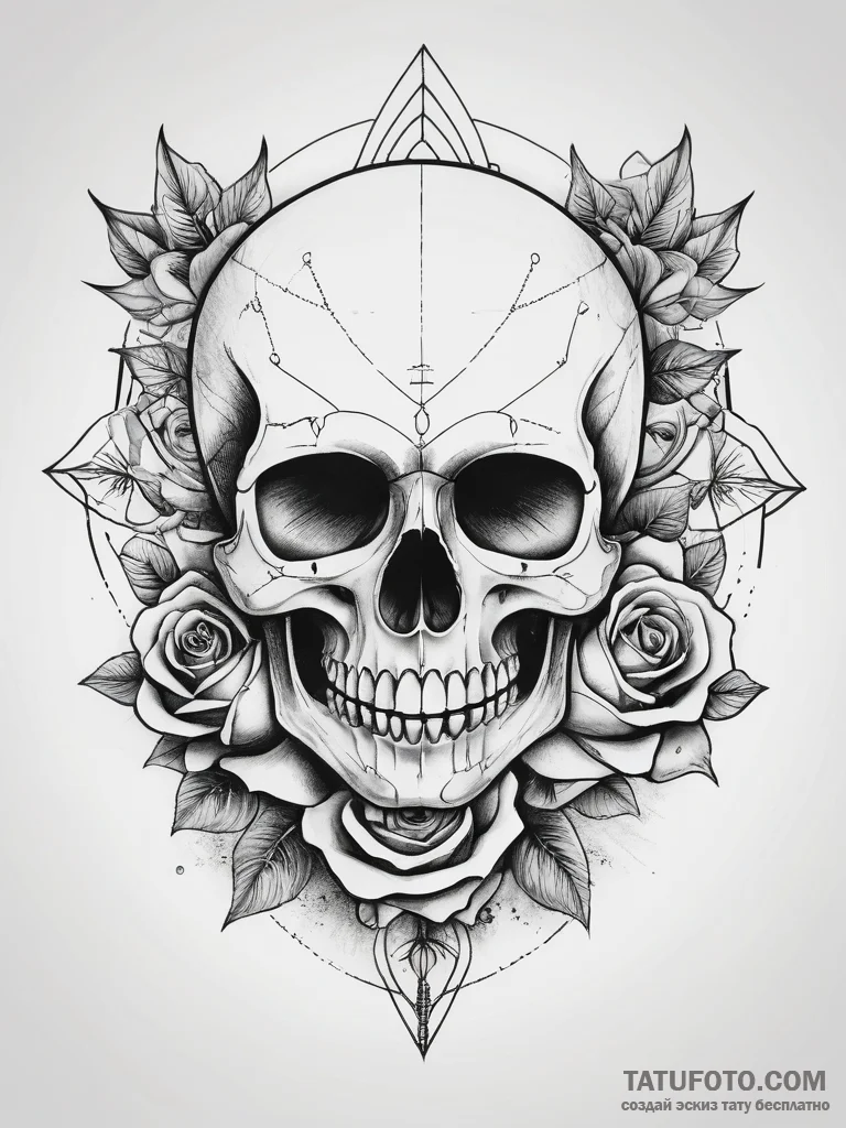 Tattoo design a subtle 'glitch' effect on a b... - эскиз тату (№1753716427_0, 28.07.2025 15:27) — Tatufoto.com