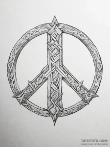 A minimalist linework tattoo of the slavic ru... - эскиз тату (№1753741462_0, 28.07.2025 22:24) — Tatufoto.com