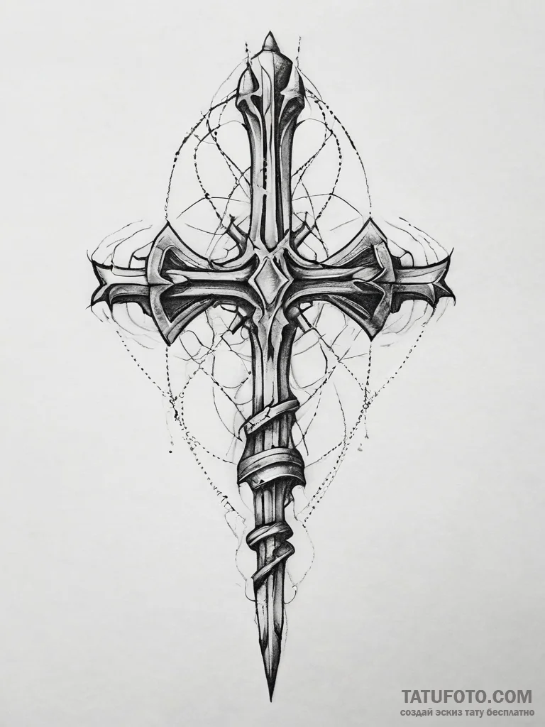 Bones, ink illustration for tattoo, fine line... - эскиз тату (№1753742819_0, 28.07.2025 22:46) — Tatufoto.com