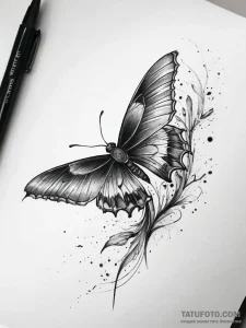 A book with a fantasy world growing from its... - эскиз тату (№1753745565_0, 28.07.2025 23:32) — Tatufoto.com