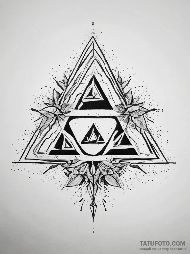 The triforce (from the legend of zelda), tatt... - эскиз тату (№1753745950_0, 28.07.2025 23:39) — Tatufoto.com