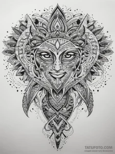Maori (pattern), tattoo line art, black and w... - эскиз тату (№1753746529_0, 28.07.2025 23:48) — Tatufoto.com