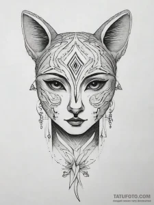 Tattoo sketch a neo-traditional portrait of a... - эскиз тату (№1753747692_0, 29.07.2025 00:08) — Tatufoto.com
