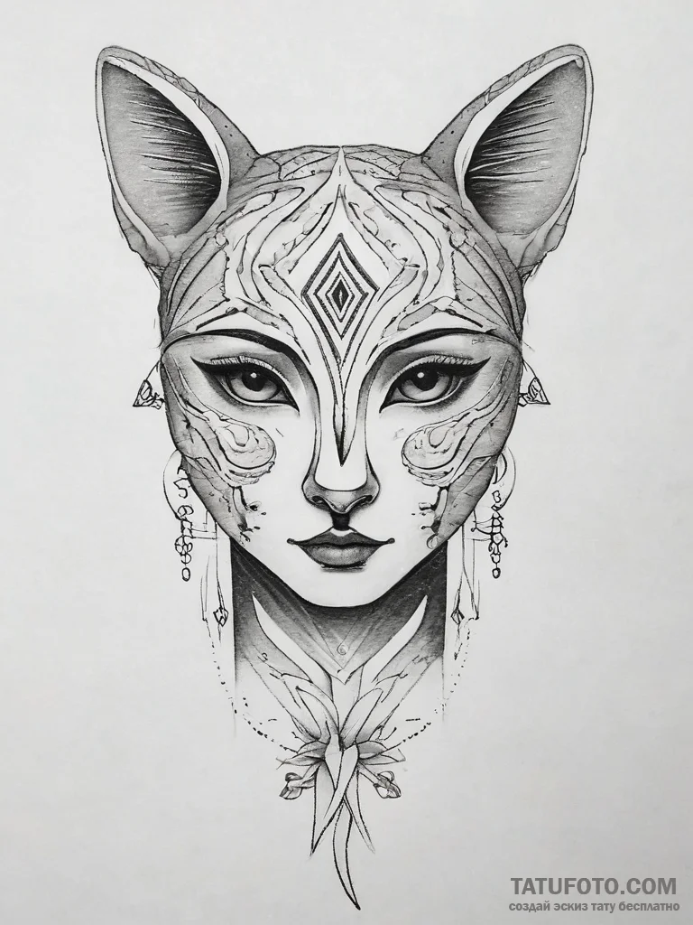Tattoo sketch a neo-traditional portrait of a... - эскиз тату (№1753747692_0, 29.07.2025 00:08) — Tatufoto.com