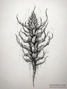Cordyceps from the last of us, ink illustrati... - эскиз тату (№1753747890_0, 29.07.2025 00:11) — Tatufoto.com