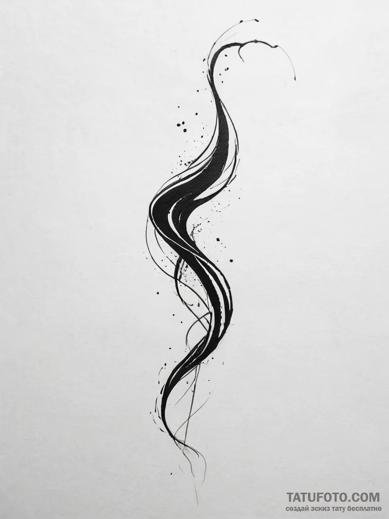 Tattoo sketch a sandstorm forming a powerful... - эскиз тату (№1753751351_0, 29.07.2025 01:09) — Tatufoto.com