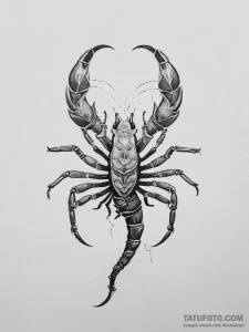 Tattoo design a scorpio scorpion, with a subt... - эскиз тату (№1753751546_0, 29.07.2025 01:12) — Tatufoto.com