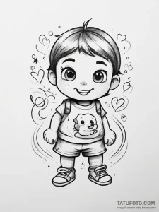 Tattoo design a favorite cartoon character fr... - эскиз тату (№1753753280_0, 29.07.2025 01:41) — Tatufoto.com