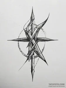 134. tattoo design: a minimalist "klad" rune,... - эскиз тату (№1753755608_0, 29.07.2025 02:20) — Tatufoto.com