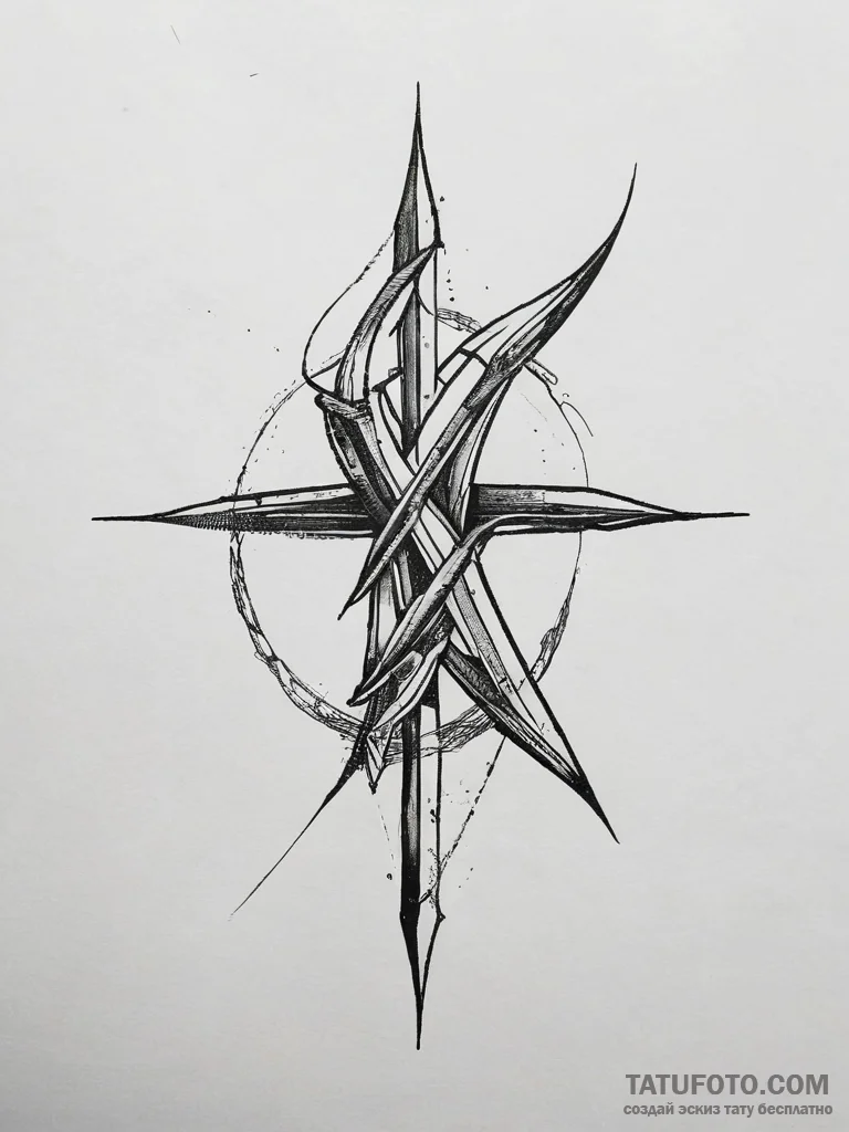 134. tattoo design: a minimalist "klad" rune,... - эскиз тату (№1753755608_0, 29.07.2025 02:20) — Tatufoto.com