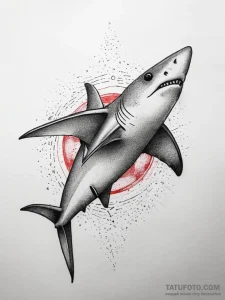 Hammerhead shark, tattoo sketch design, dotwo... - эскиз тату (№1753755800_0, 29.07.2025 02:23) — Tatufoto.com
