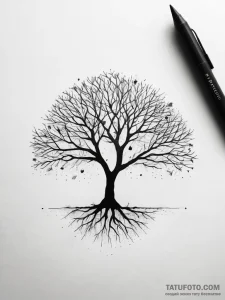 Tattoo design a minimalist geometric represen… — эскиз тату (№1753758133_0, 29.07.2025 03:02) — Tatufoto.com