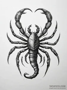 Tattoo design a scorpio scorpion, with a subt… — эскиз тату (№1753758324_0, 29.07.2025 03:05) — Tatufoto.com
