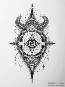 Tattoo design a fantasy scroll unfurling with… — эскиз тату (№1753760458_0, 29.07.2025 03:40) — Tatufoto.com