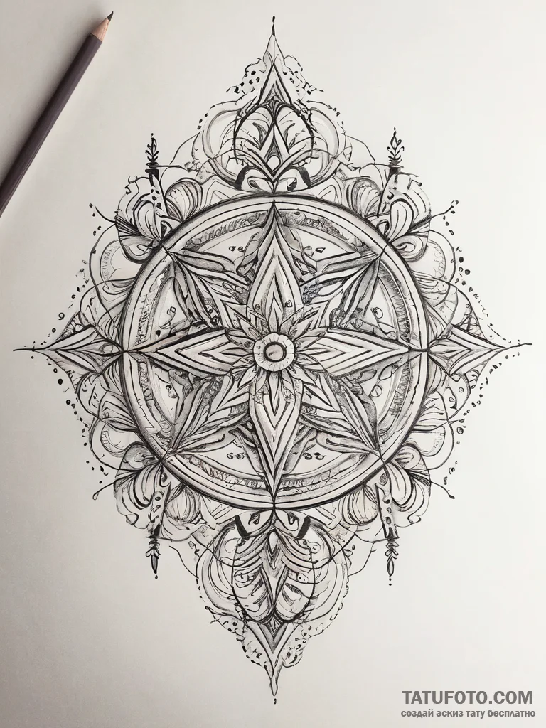 Tattoo sketch an abstract representation of "... - эскиз тату (№1753761817_0, 29.07.2025 04:03) — Tatufoto.com