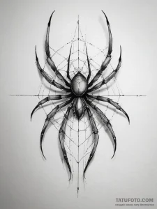 Spider, tattoo sketch design, blackwork tatto... - эскиз тату (№1753764736_0, 29.07.2025 04:52) — Tatufoto.com