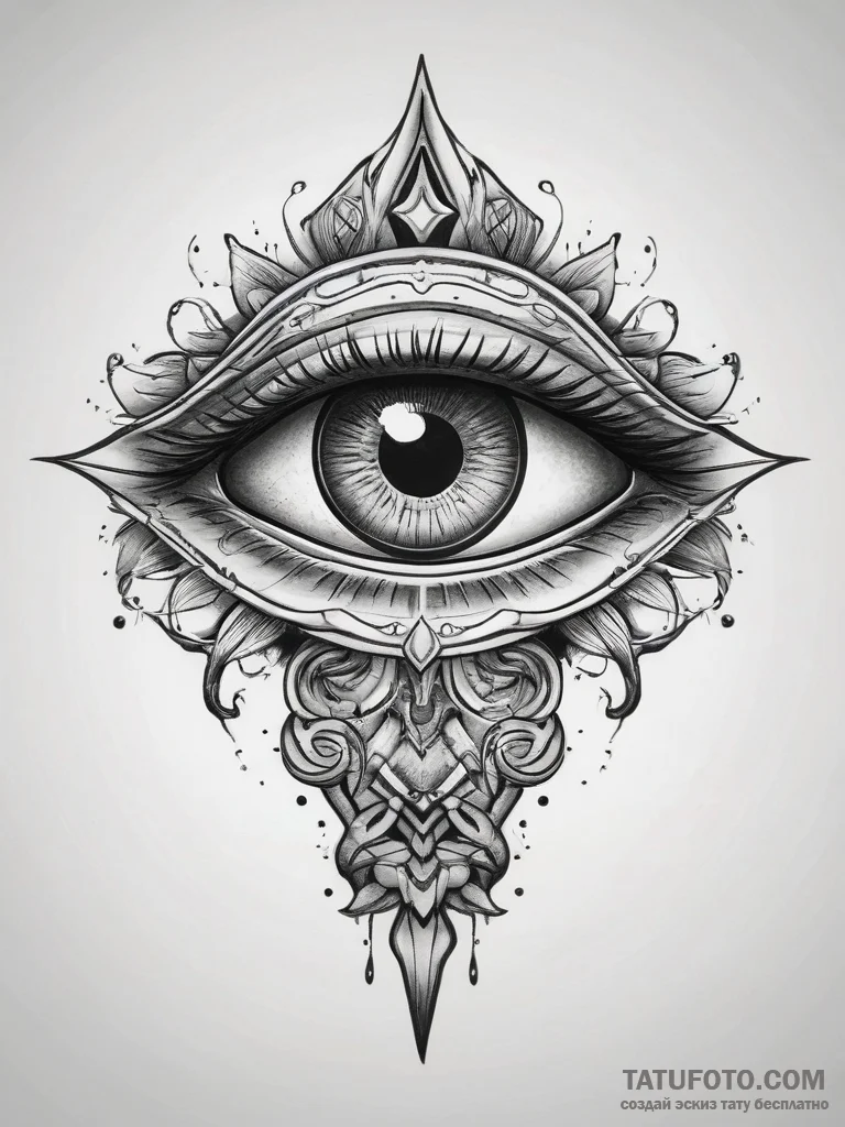 Tattoo design a gamer's eye reflecting a vibr... - эскиз тату (№1753765711_0, 29.07.2025 05:08) — Tatufoto.com