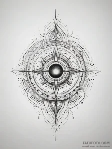 Tattoo design an abstract "echo" or resonance... - эскиз тату (№1753765906_0, 29.07.2025 05:11) — Tatufoto.com