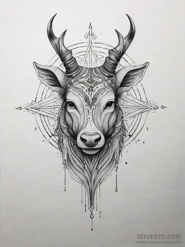 Tattoo design a dotwork pattern that subtly f... - эскиз тату (№1753768627_0, 29.07.2025 05:57) — Tatufoto.com