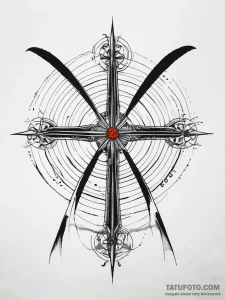 Tattoo sketch a stylized drone silhouette wit... - эскиз тату (№1753768822_0, 29.07.2025 06:00) — Tatufoto.com