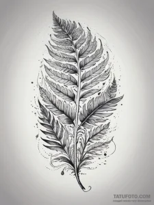 A watercolor tattoo sketch of the mythical fe... - эскиз тату (№1753769418_0, 29.07.2025 06:10) — Tatufoto.com