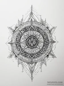 121. tattoo sketch: the rune "lelya," with fl... - эскиз тату (№1753770000_0, 29.07.2025 06:20) — Tatufoto.com