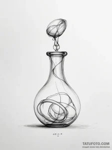 Klein bottle - эскиз тату (№1753771561_0, 29.07.2025 06:46) — Tatufoto.com