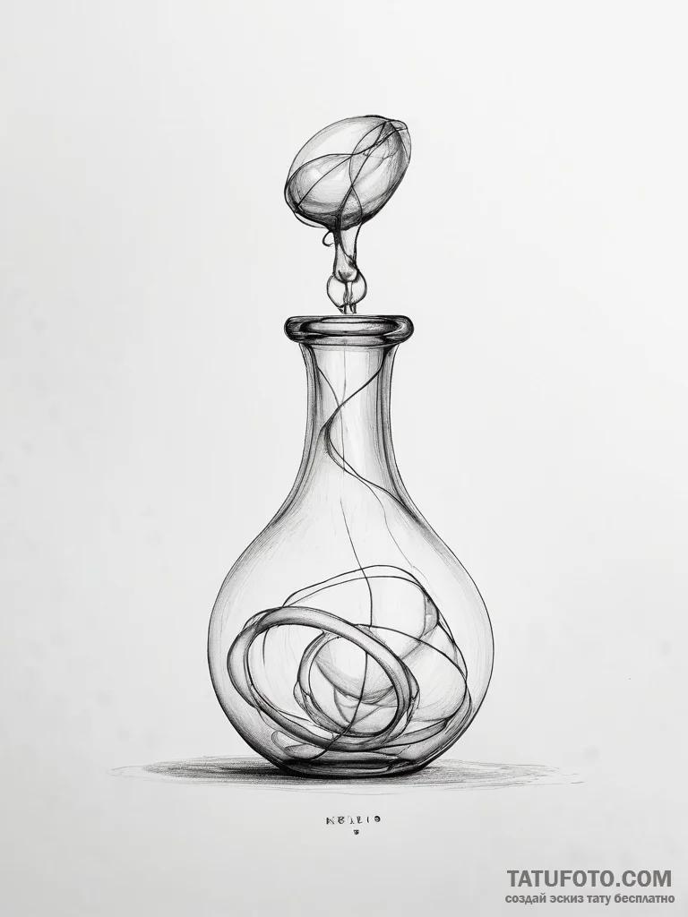 Klein bottle - эскиз тату (№1753771561_0, 29.07.2025 06:46) — Tatufoto.com