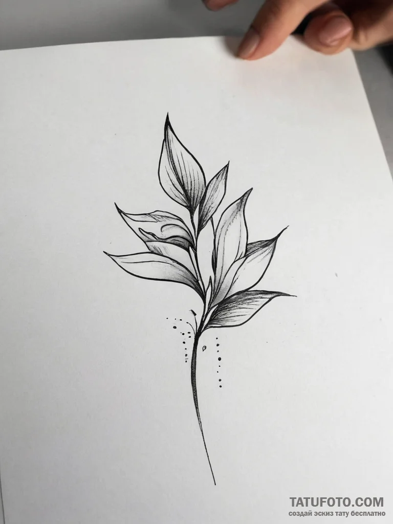 Va - минимализм, black & grey - эскиз тату (№1753771571_0, 29.07.2025 06:46) — Tatufoto.com