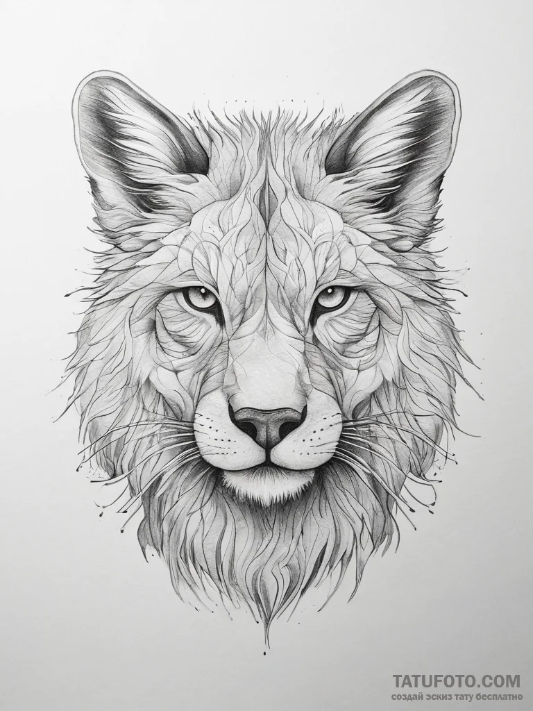 Tattoo design a camouflage pattern subtly int... - эскиз тату (№1753772339_0, 29.07.2025 06:58) — Tatufoto.com