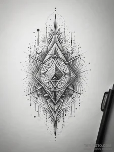 Tattoo design a subtle glow emanating from a... - эскиз тату (№1753773112_0, 29.07.2025 07:11) — Tatufoto.com