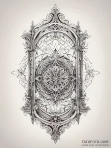 Tattoo design a sturdy bridge, symbolizing ov... - эскиз тату (№1753776606_0, 29.07.2025 08:10) — Tatufoto.com