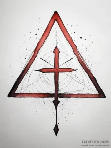 Tattoo design: a geometric tattoo of mokosh's... - эскиз тату (№1753779314_0, 29.07.2025 08:55) — Tatufoto.com