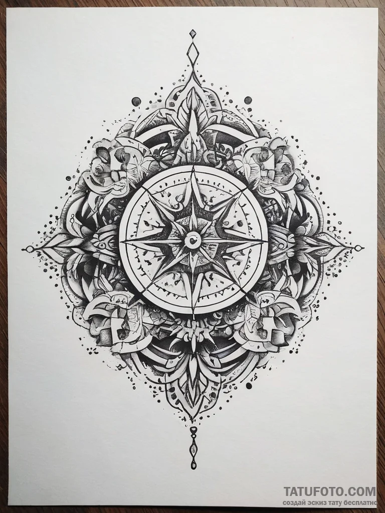 Tattoo sketch: a cluster of lunitsa symbols,... - эскиз тату (№1753801235_0, 29.07.2025 15:00) — Tatufoto.com