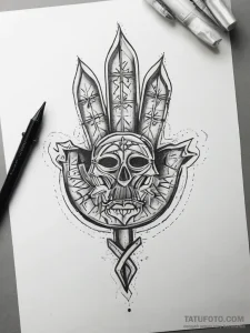 A hobo sign/symbol, concept art for tattoo, o... - эскиз тату (№1753802031_0, 29.07.2025 15:13) — Tatufoto.com