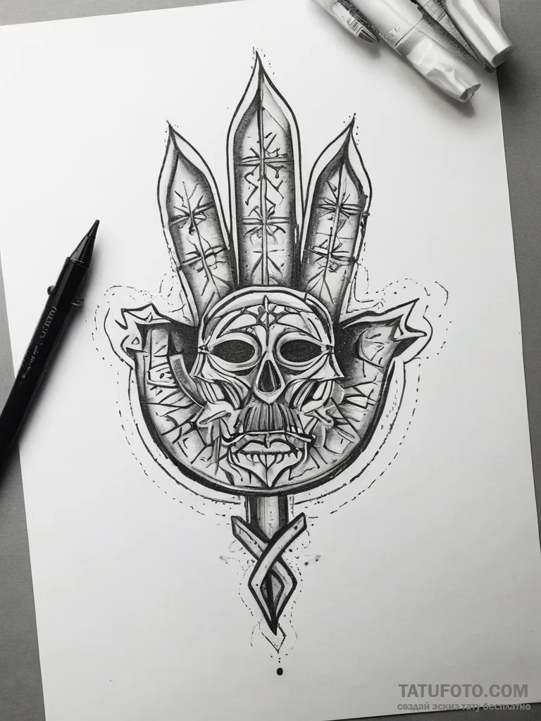 A hobo sign/symbol, concept art for tattoo, o... - эскиз тату (№1753802031_0, 29.07.2025 15:13) — Tatufoto.com