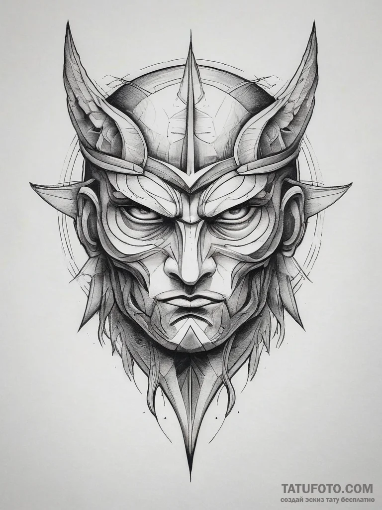 Tattoo sketch a powerful, silent guardian fig... - эскиз тату (№1753804411_0, 29.07.2025 15:53) — Tatufoto.com