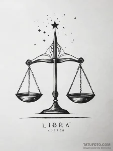 Tattoo sketch libra constellation, its stars... - эскиз тату (№1753810721_0, 29.07.2025 17:38) — Tatufoto.com