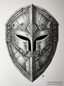 Tattoo sketch an ancient greek hoplite shield... - эскиз тату (№1753811111_0, 29.07.2025 17:45) — Tatufoto.com