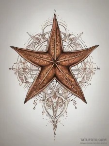 Starfish, tattoo drawing outline, neo traditi... - эскиз тату (№1753811309_0, 29.07.2025 17:48) — Tatufoto.com