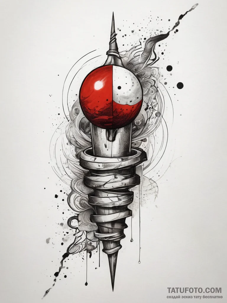 Tattoo sketch a celestial body split in half,... - эскиз тату (№1753812287_0, 29.07.2025 18:04) — Tatufoto.com