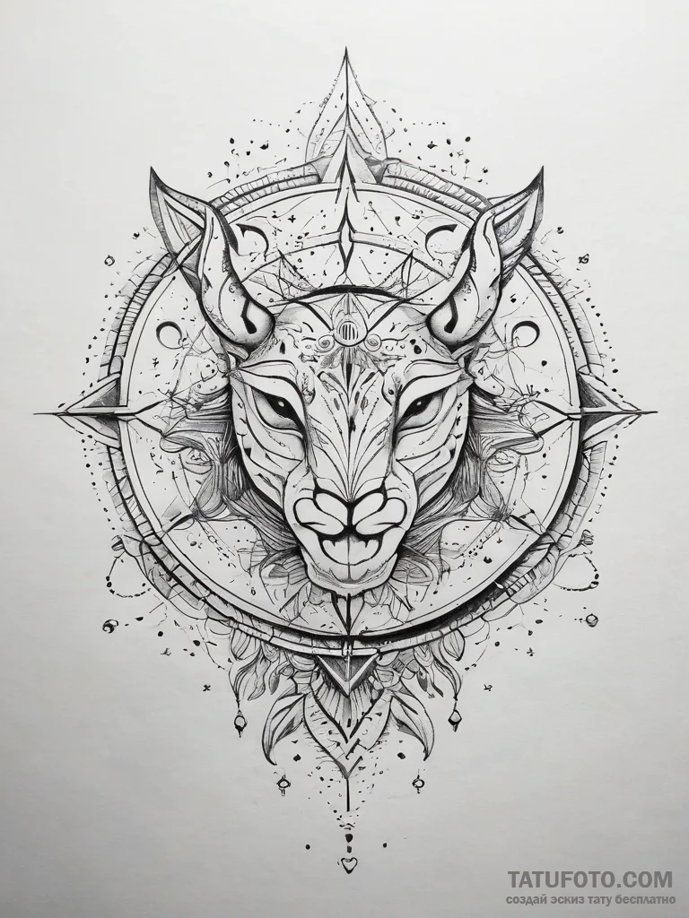 A constellation of a specific zodiac sign (is... - эскиз тату (№1753813445_0, 29.07.2025 18:24) — Tatufoto.com