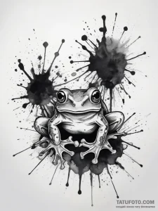 Frog, tattoo flash sheet design, black and wh... - эскиз тату (№1753815199_0, 29.07.2025 18:53) — Tatufoto.com