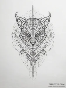 Abstraction, tattoo drawing outline, sepia to... - эскиз тату (№1753816776_0, 29.07.2025 19:19) — Tatufoto.com