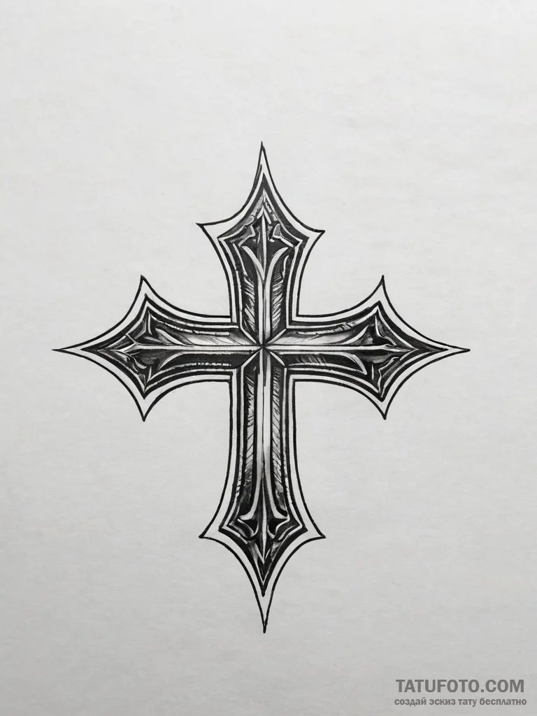 A templar knight's cross, tattoo flash sheet... - эскиз тату (№1753818706_0, 29.07.2025 19:51) — Tatufoto.com